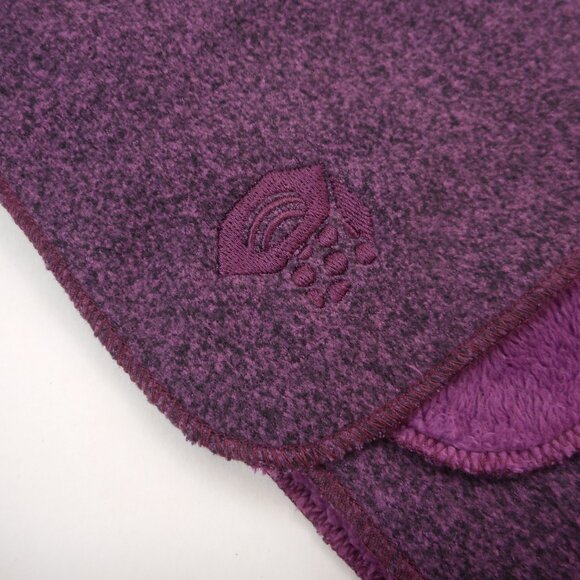 Mountain HardWear Fleece Winter Scarf Purple Embroidered Logo Lightweight - Picture 4 of 5
